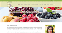 Desktop Screenshot of cherrycreeknutrition.com