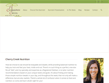 Tablet Screenshot of cherrycreeknutrition.com
